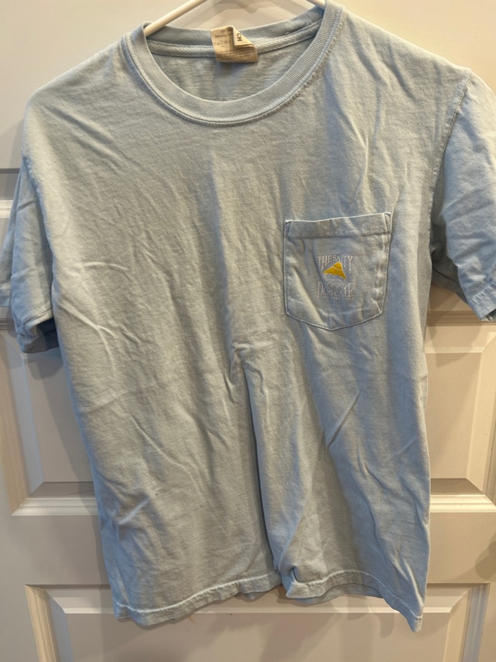 Light Blue Pocket Tee The Salty Dog Short Sleeve Shirt